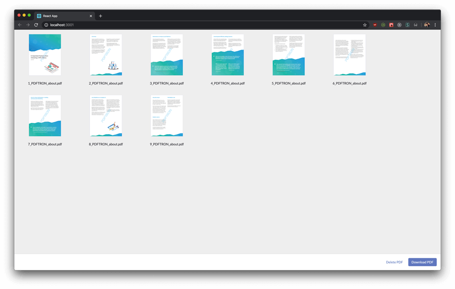 Step 7 - Basic Layout of React PDF Editor Application