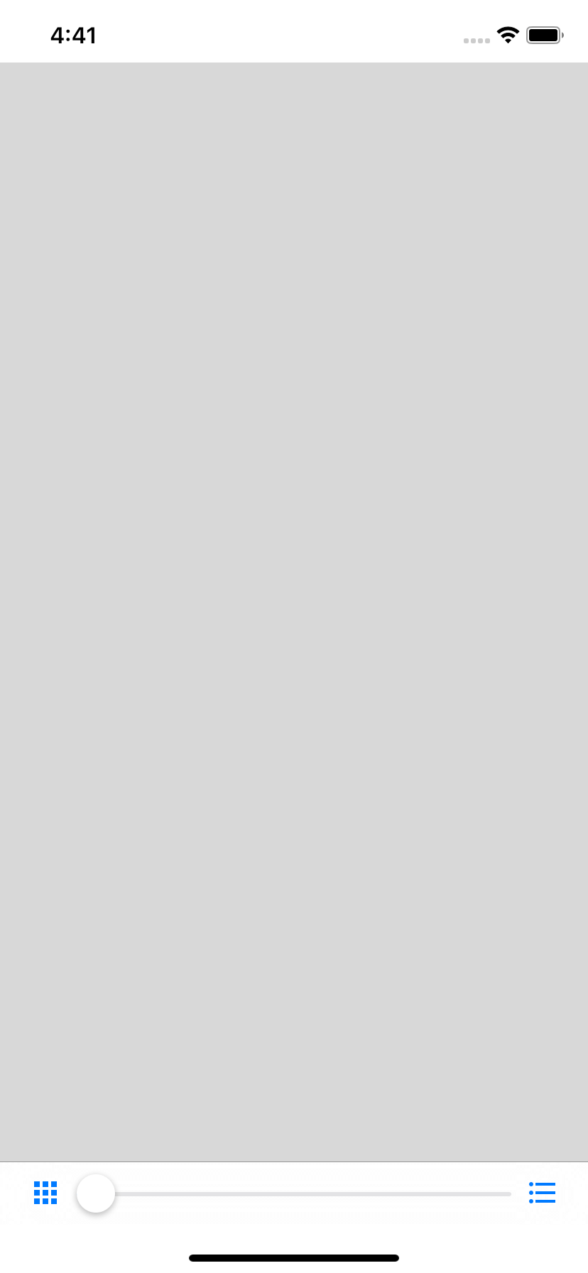 Empty SwiftUI DocumentView.
