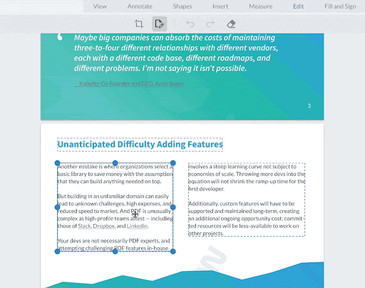 In Line Editing In WebViewer 8 3 PDF Editor Release PDFTron