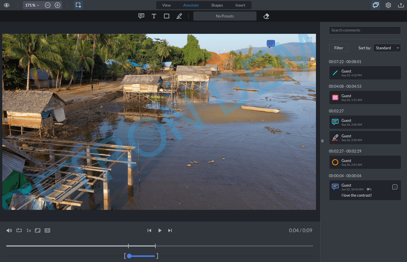 WebViewer Video with view only mode
