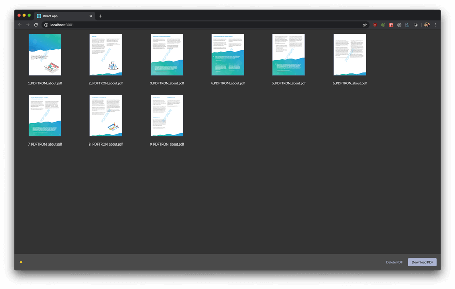 Step 9 - Basic Layout of React PDF Editor Application