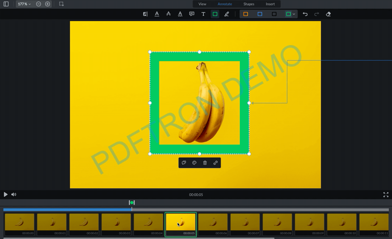 WebViewer Video Multi Frame Annotation